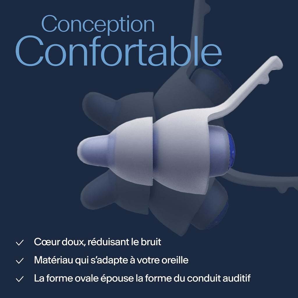Bouchons d'Oreilles SleepDeep™ - Silence et Confort Optimal