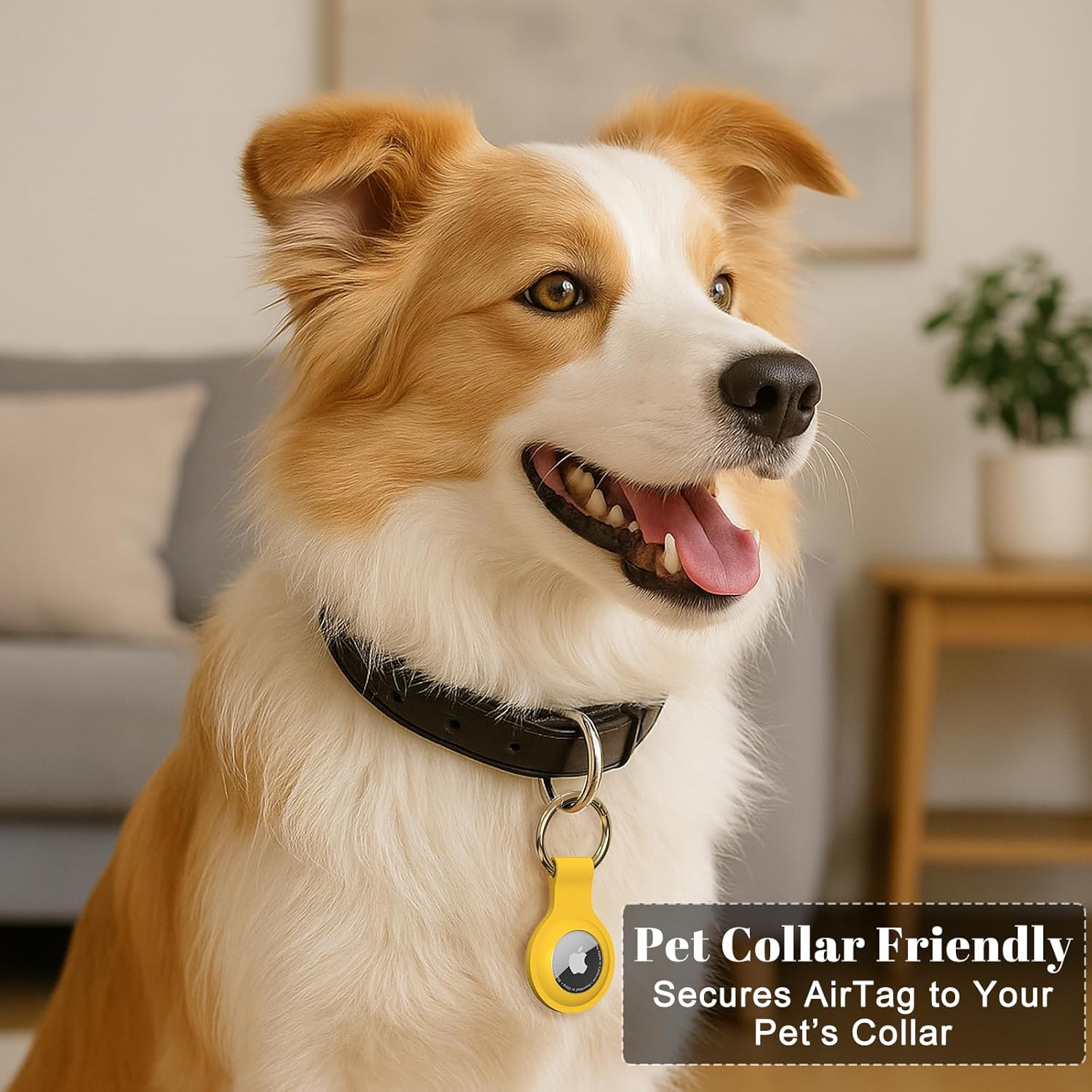 5 Pièce Étuis pour Apple AirTag, Airtag Porte Clé - Anti-Chute et Anti-Rayures pour Animaux Portefeuilles et Bagages, Compatible avec Le Nouvel Air tag Locator Tracker Étui