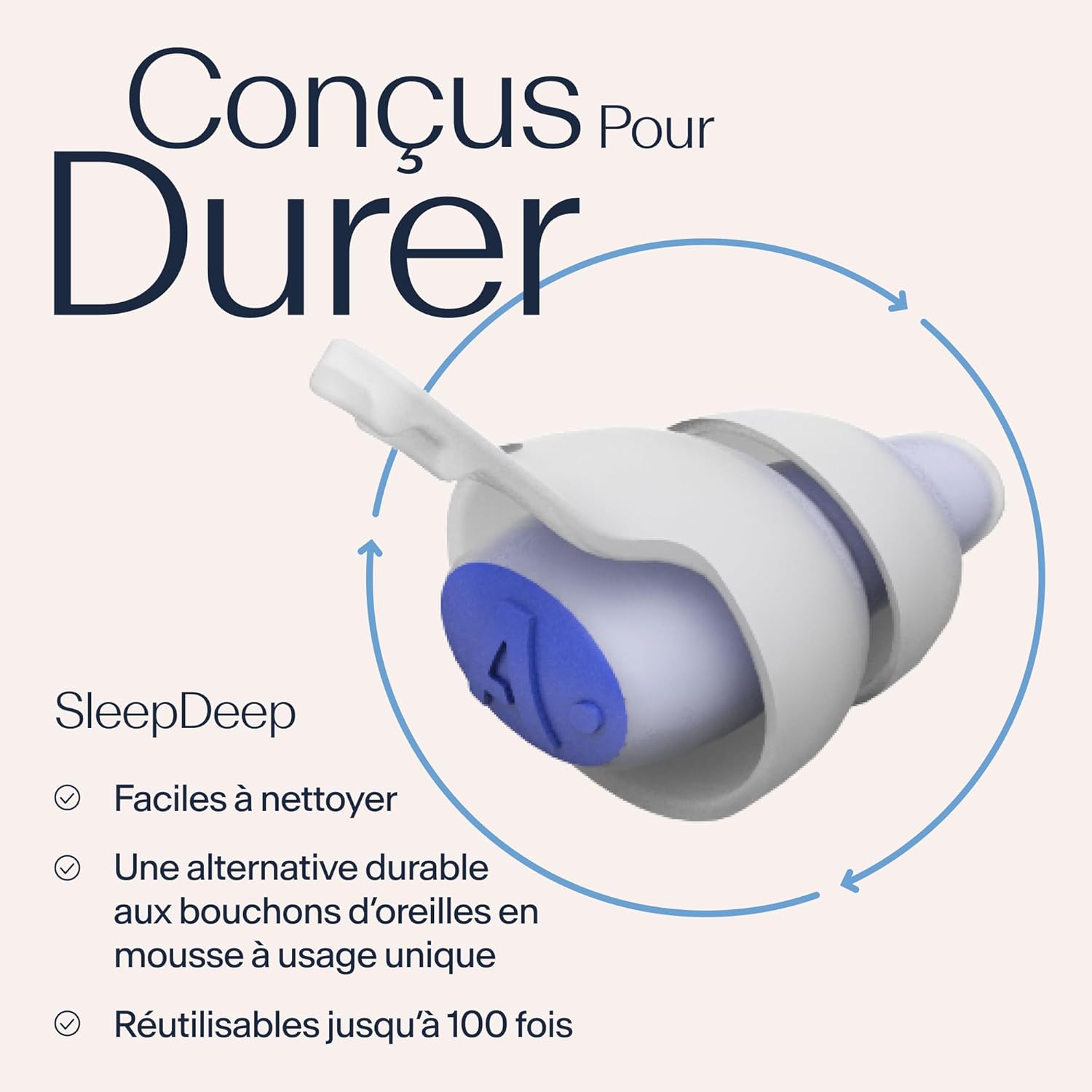 Bouchons d'Oreilles SleepDeep™ - Silence et Confort Optimal