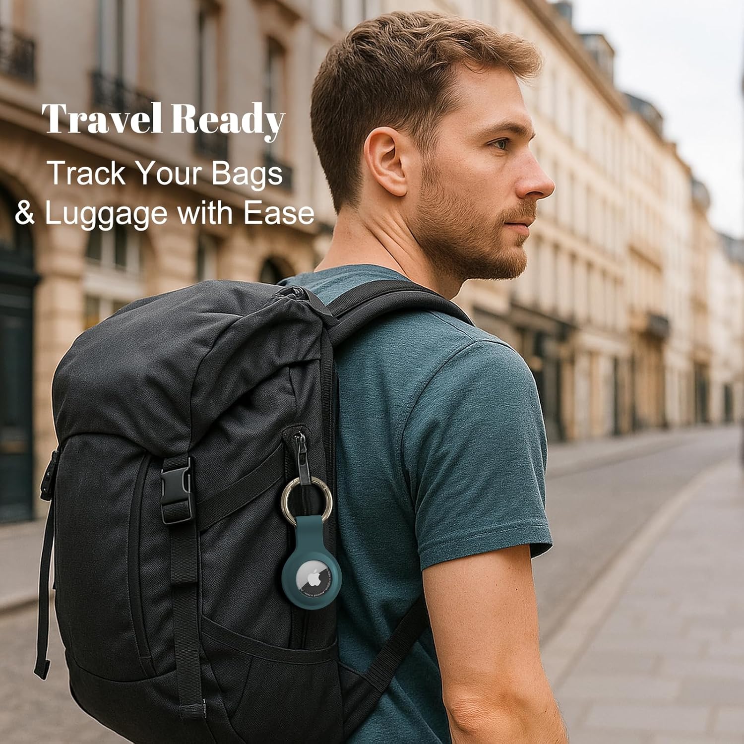 5 Pièce Étuis pour Apple AirTag, Airtag Porte Clé - Anti-Chute et Anti-Rayures pour Animaux Portefeuilles et Bagages, Compatible avec Le Nouvel Air tag Locator Tracker Étui